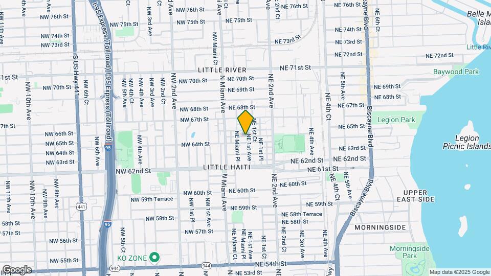 80 NE 64th Ter Map and Location Details