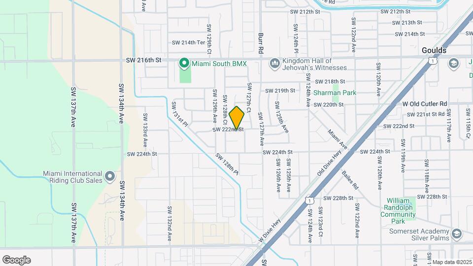 12800 SW 222nd St Map and Location Details