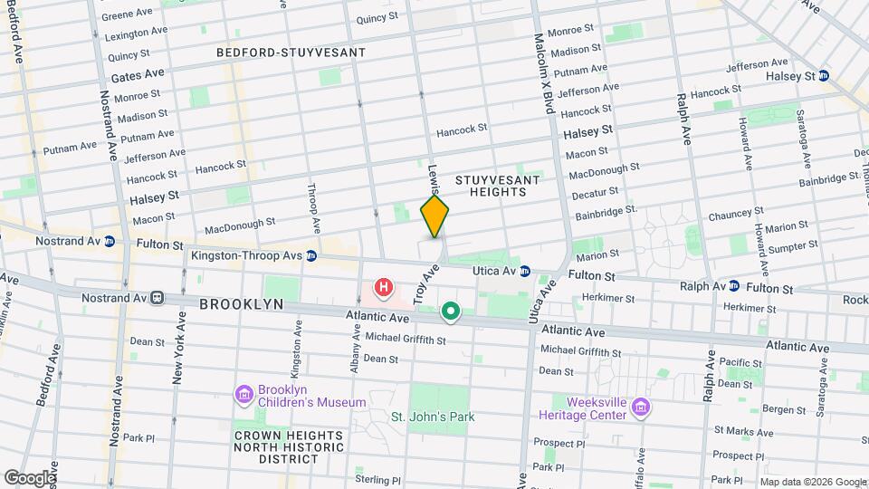 64 Bainbridge St., Unit GRD Map and Location Details