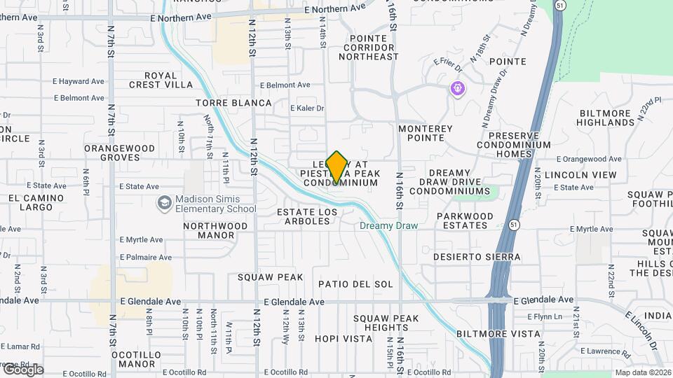 7303 N 14th St Map and Location Details