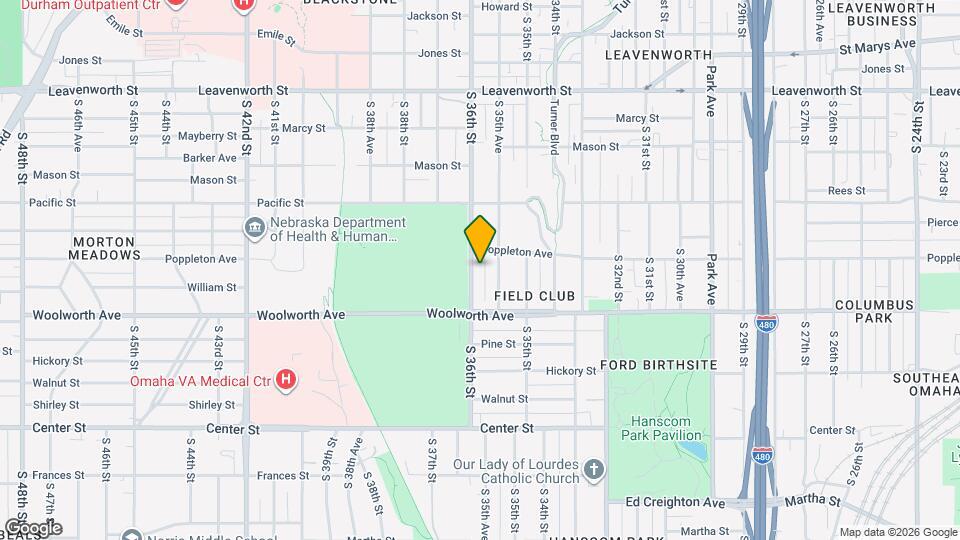 1317 S 36th St Map and Location Details