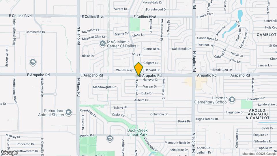 1801 Hanover Dr Map and Location Details