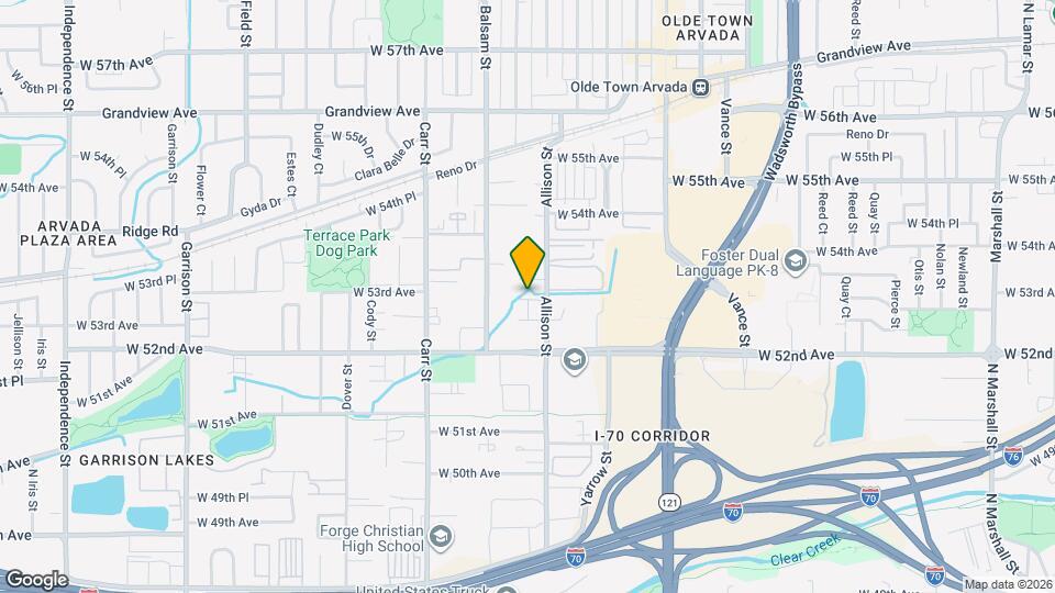 8039 W 52nd Dr Map and Location Details