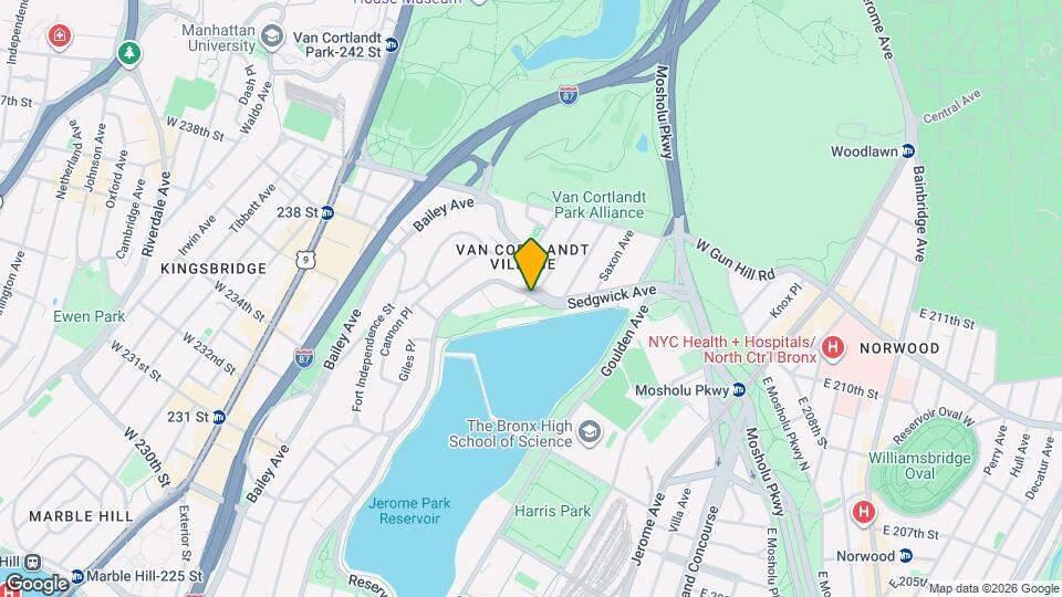 3902 Sedgwick Ave, Unit 3902 Sedgwick Ave 1st Floor Map and Location Details