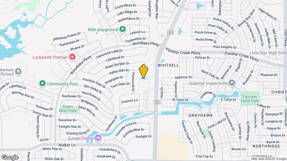 2725 Splendor Ln Map and Location Details