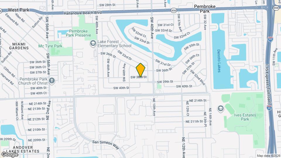 4140 SW 38th St Map and Location Details