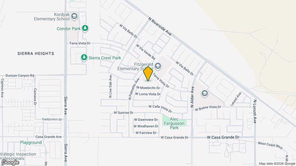 3535 N Fernwood Ave Mapa y Detalles de la Ubicación