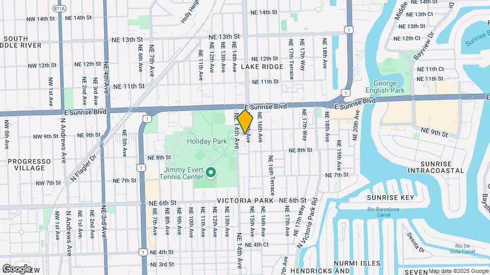 835 NE 15th Ave Map and Location Details