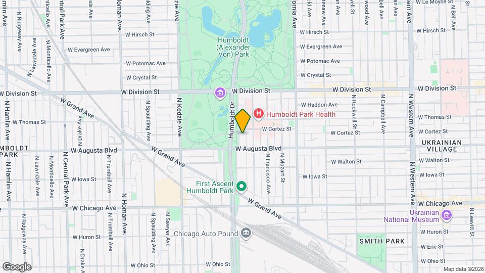 1025 N Sacramento Ave, Unit J05P Map and Location Details