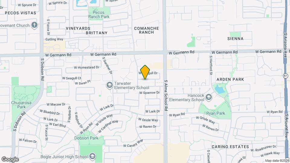 1157 West Swan Drive Map and Location Details