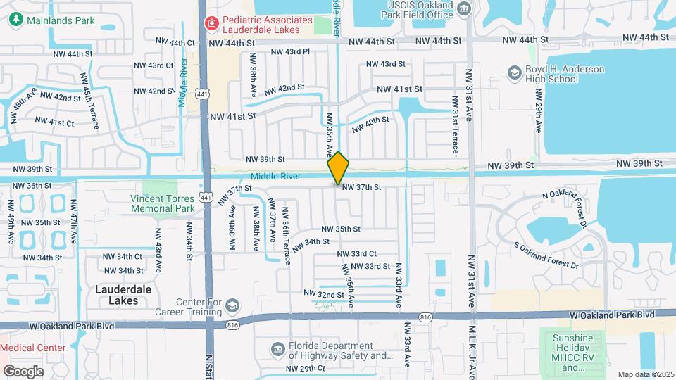 3620 NW 35th Ave Map and Location Details