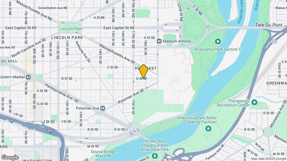 1743 D St SE Map and Location Details