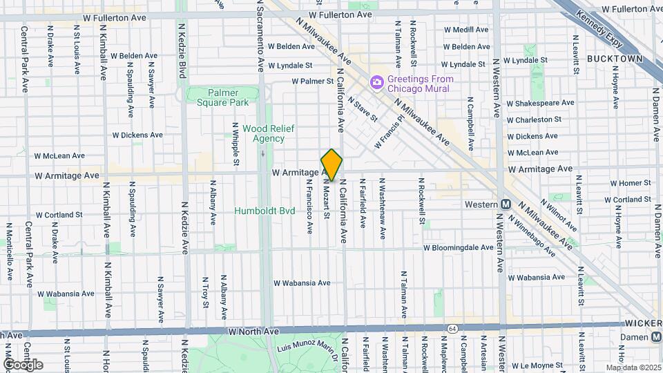 1939 N Mozart St Map and Location Details