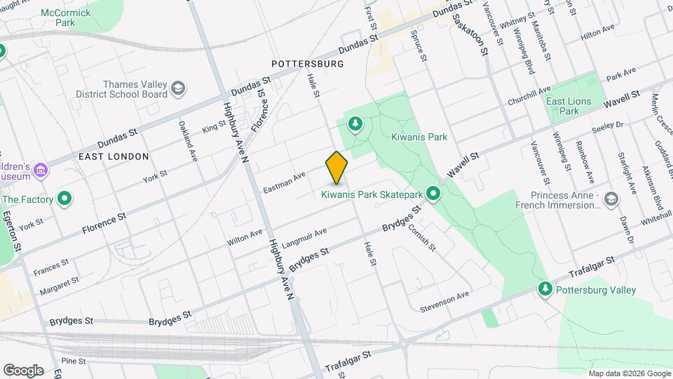 551 Hale St Map and Location Details