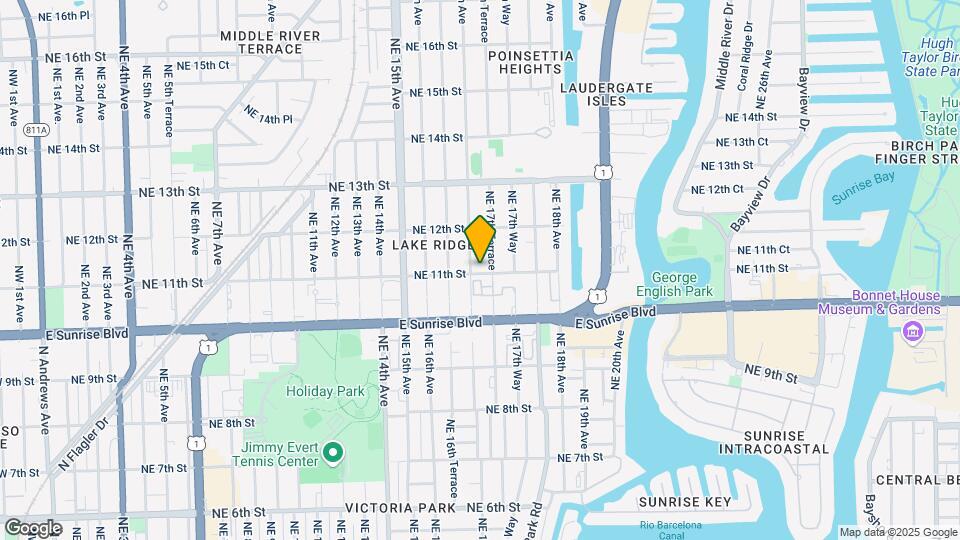 1705 NE 11th St Map and Location Details