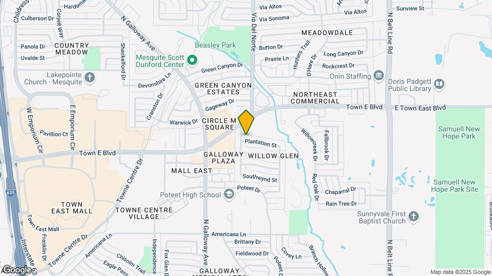 725 Roundtree Dr Map and Location Details