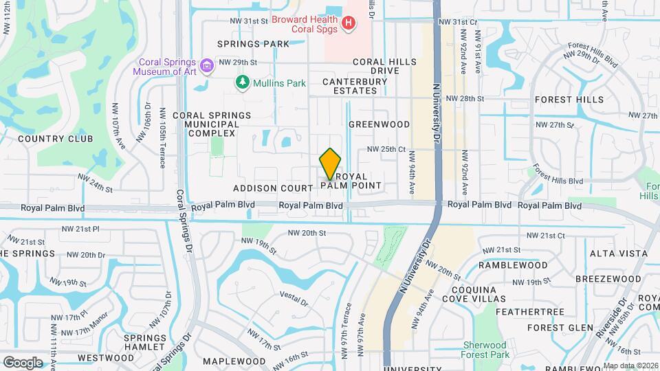 9811 NW 23rd St Map and Location Details