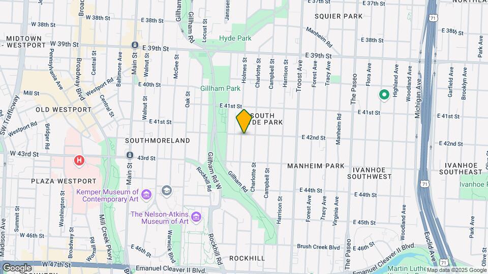 4301-4305 Holmes St Mapa y Detalles de la Ubicación