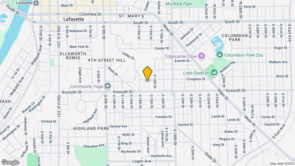 1415 Congress St Map and Location Details