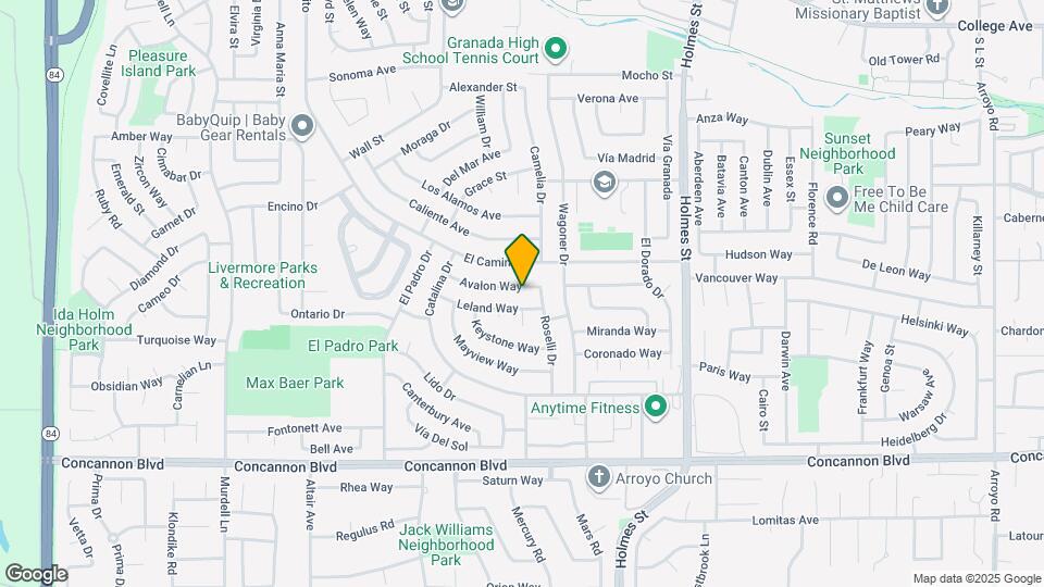 843 Avalon Way Map and Location Details