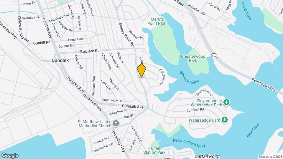 3503 Sollers Point Rd Map and Location Details