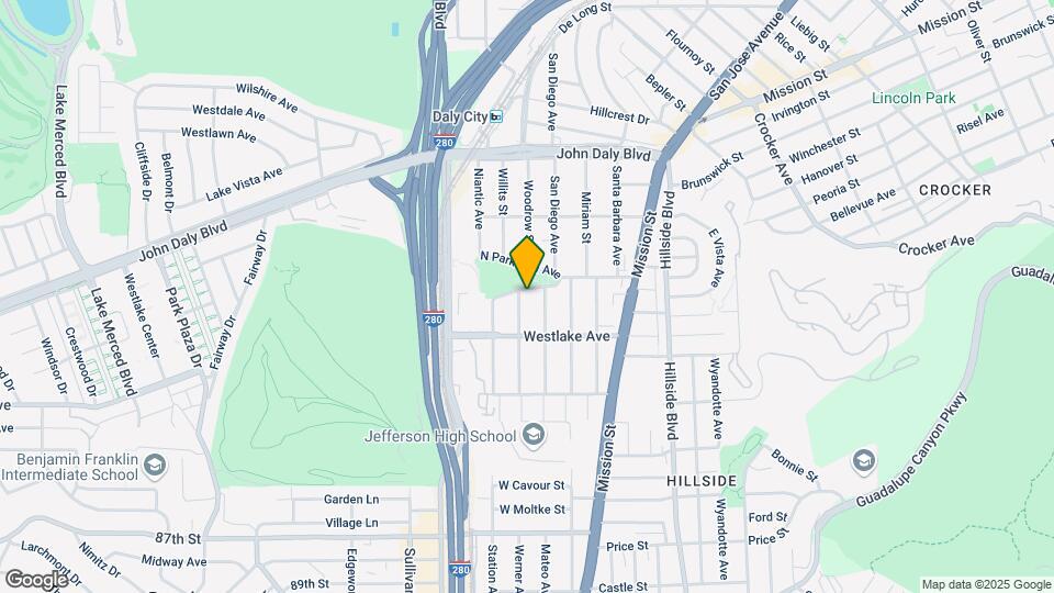 169 S Parkview Ave Map and Location Details
