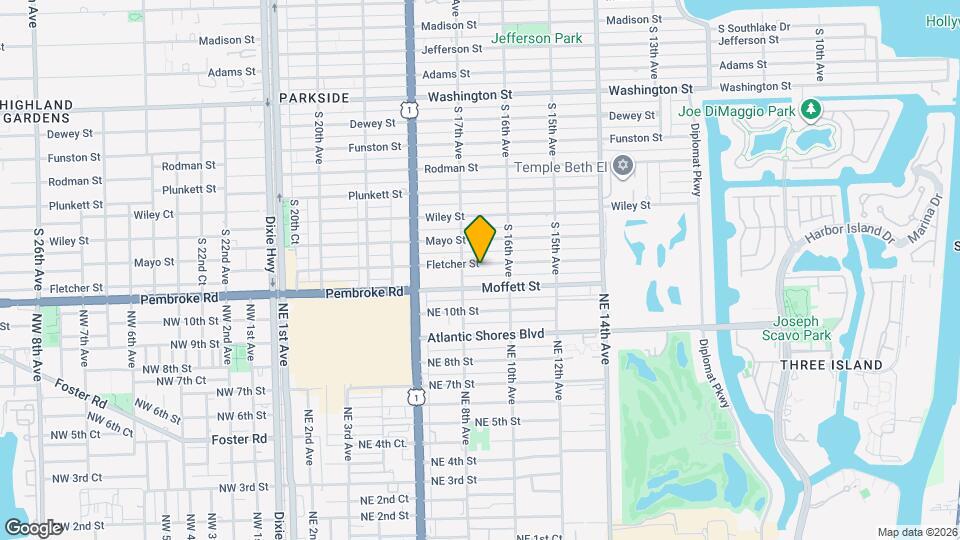 1634 Fletcher St Map and Location Details