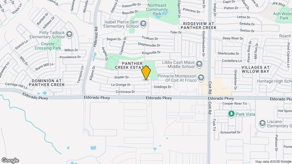 11706 La Grange Dr Mapa y Detalles de la Ubicación