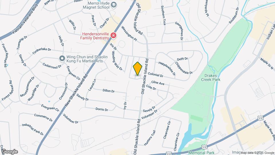 Hendersonville Mobile Village Map and Location Details