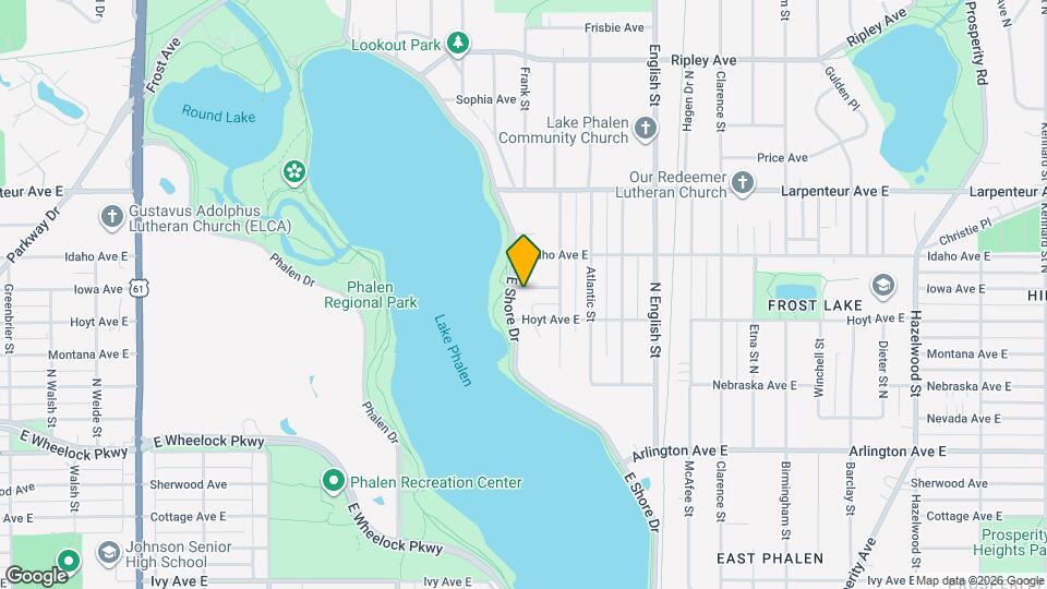 1580 E Shore Dr Map and Location Details