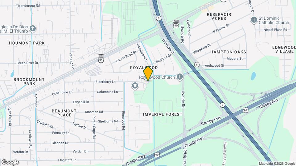 7819 Royalwood Dr Map and Location Details