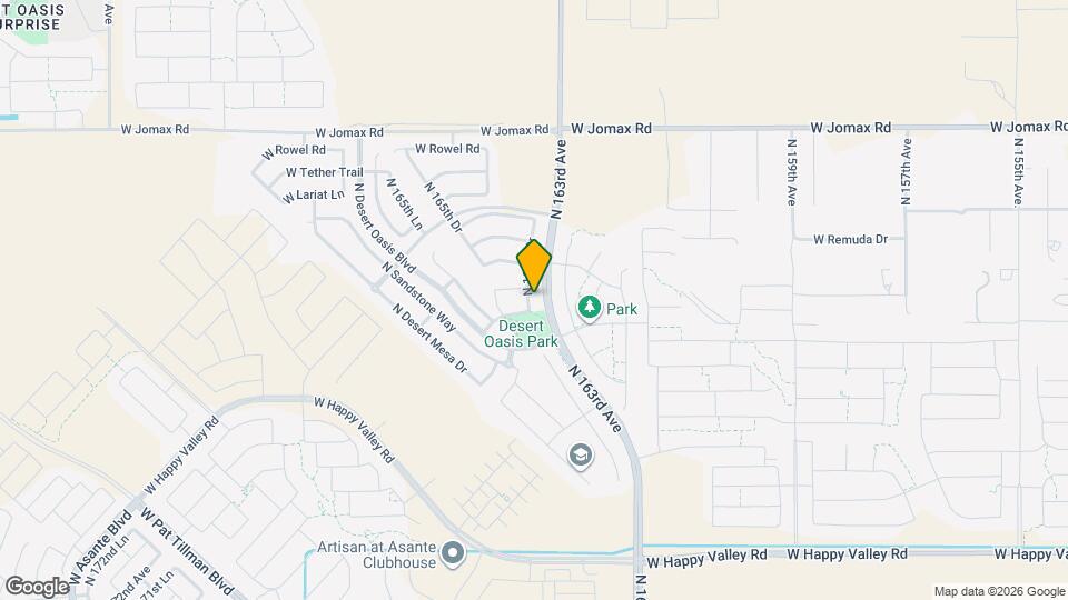 25777 N 163rd Dr Mapa y Detalles de la Ubicación