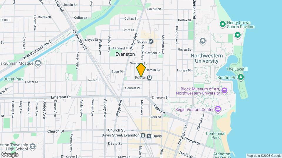 2002 Maple Ave, Unit 2F Map and Location Details