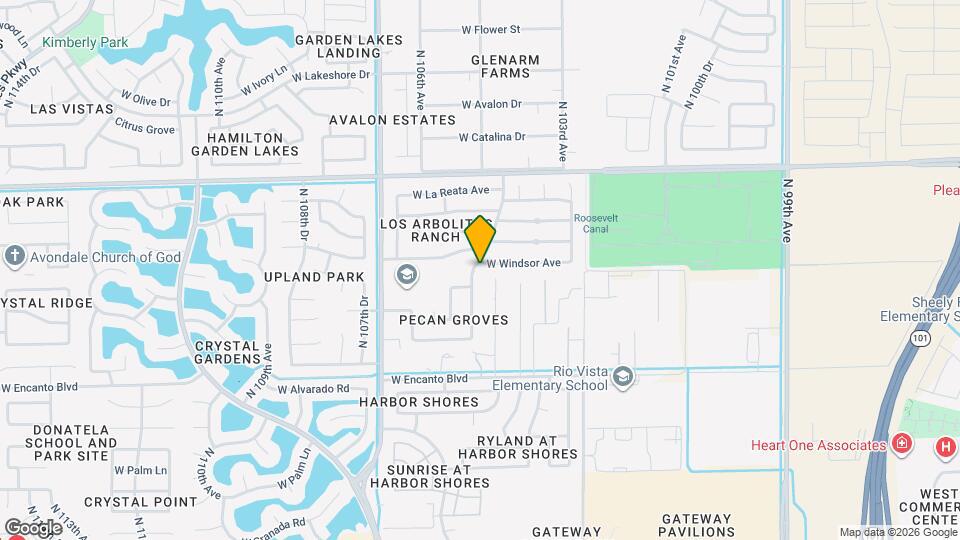 10445 W Windsor Ave Map and Location Details