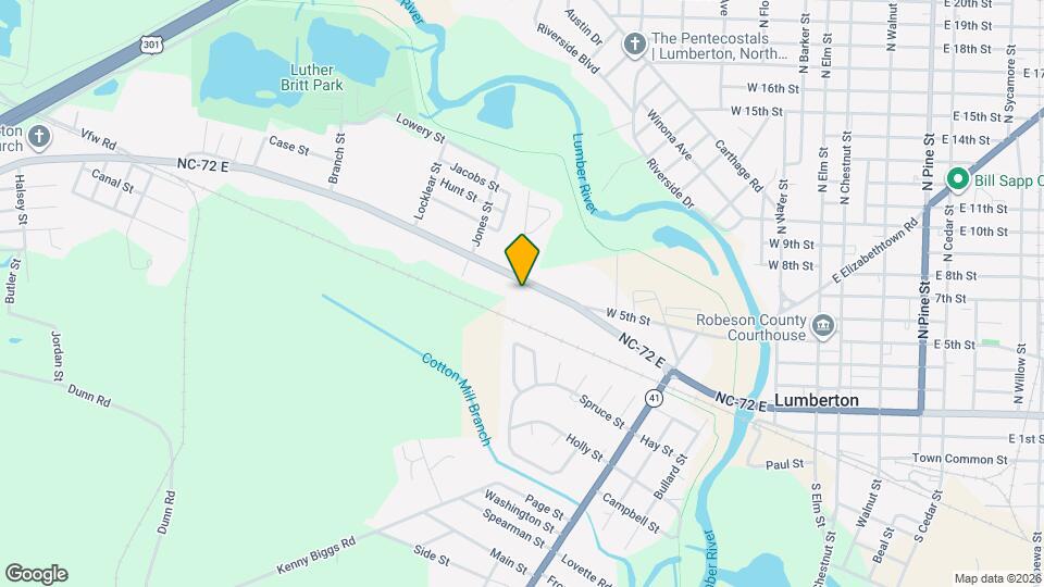 901 W 5th St Map and Location Details