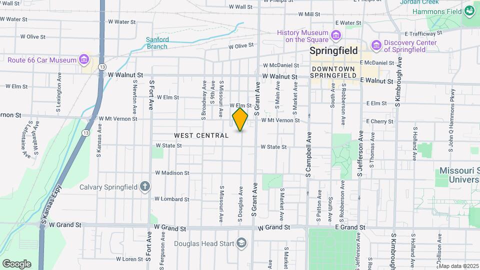 635 S Douglas Ave Map and Location Details