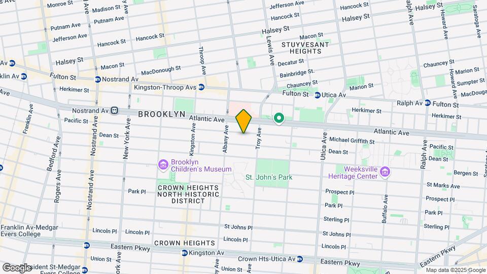 1572 Pacific St, Unit 2F Map and Location Details
