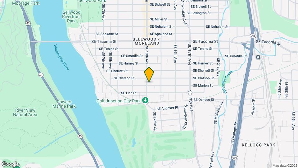1303-1307-1307 SE Marion St Map and Location Details