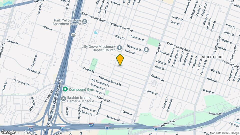 3620 Lehall St Map and Location Details