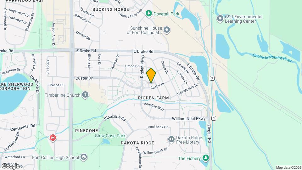3 bed 3.5 Bath with Bonus Studio Suite Above Detached Garage! Map and Location Details