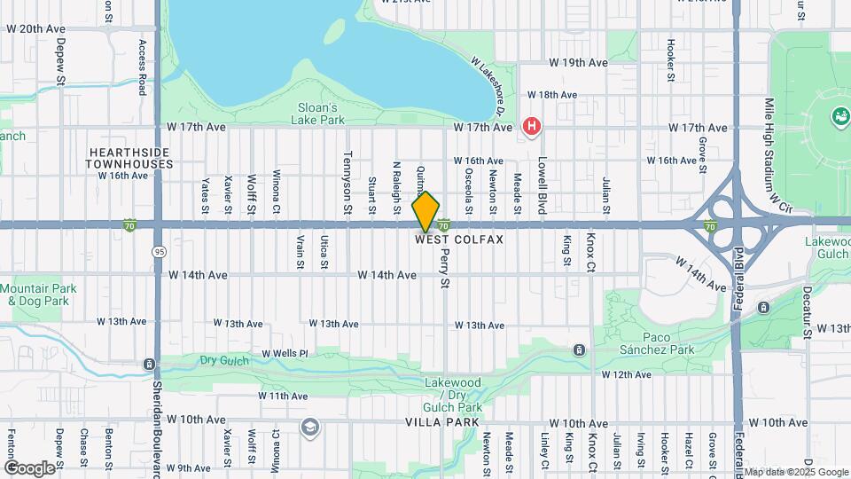 1480 Quitman St Map and Location Details