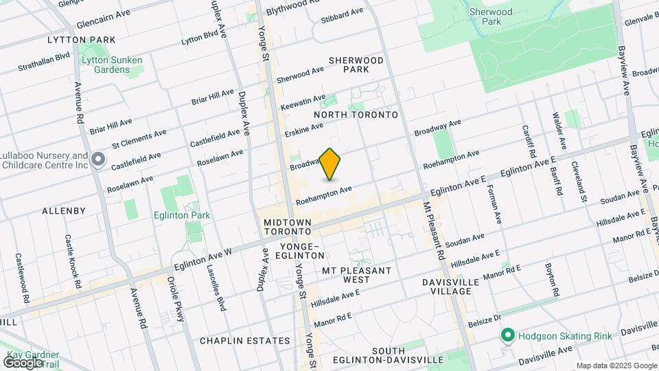 70 Roehampton Ave Map and Location Details