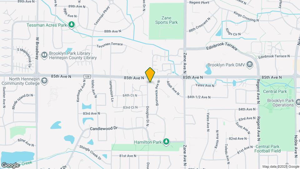 8423 Brunswick Ave N Map and Location Details