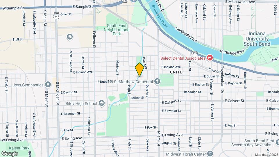 833 E Dubail Ave Map and Location Details