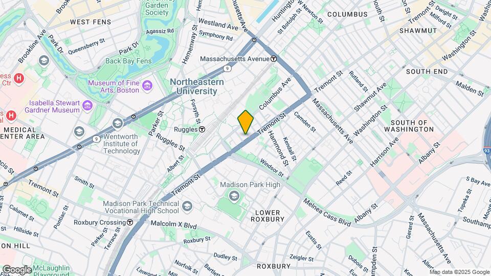 1047 Tremont St, Unit 304 Mapa y Detalles de la Ubicación