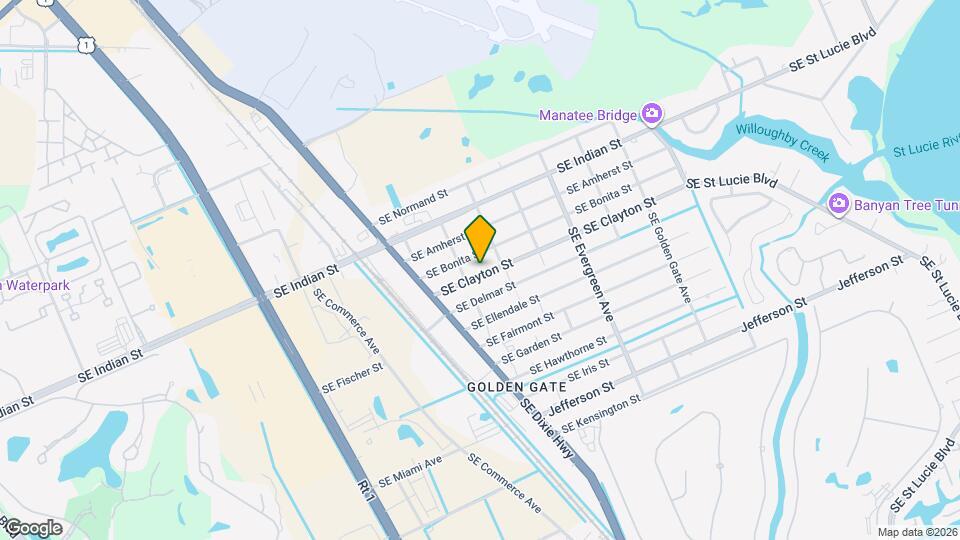 2641 SE Clayton St Map and Location Details