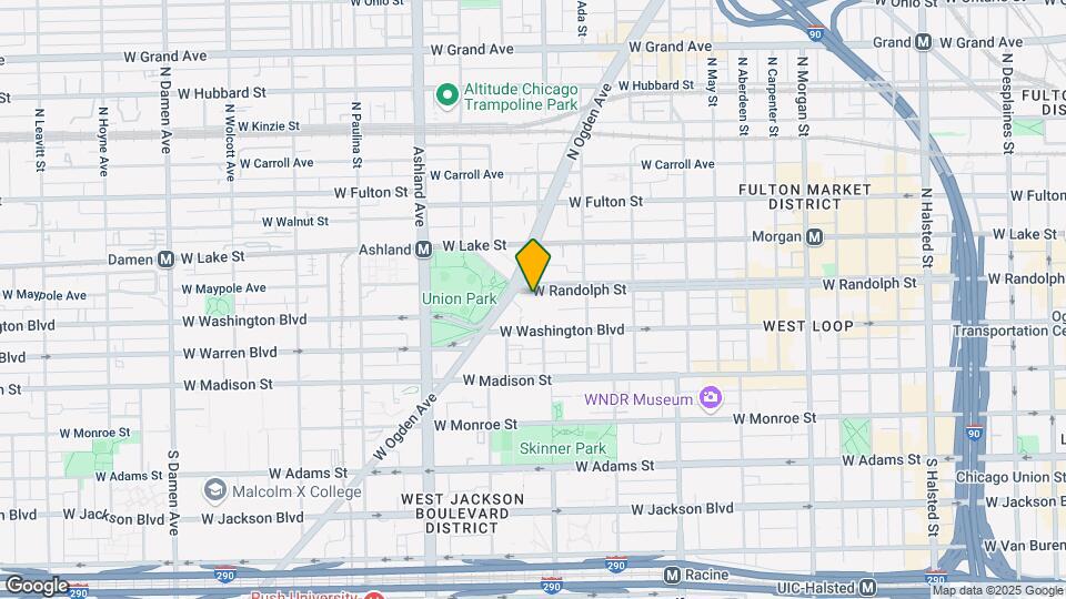 1405 W Randolph St Map and Location Details