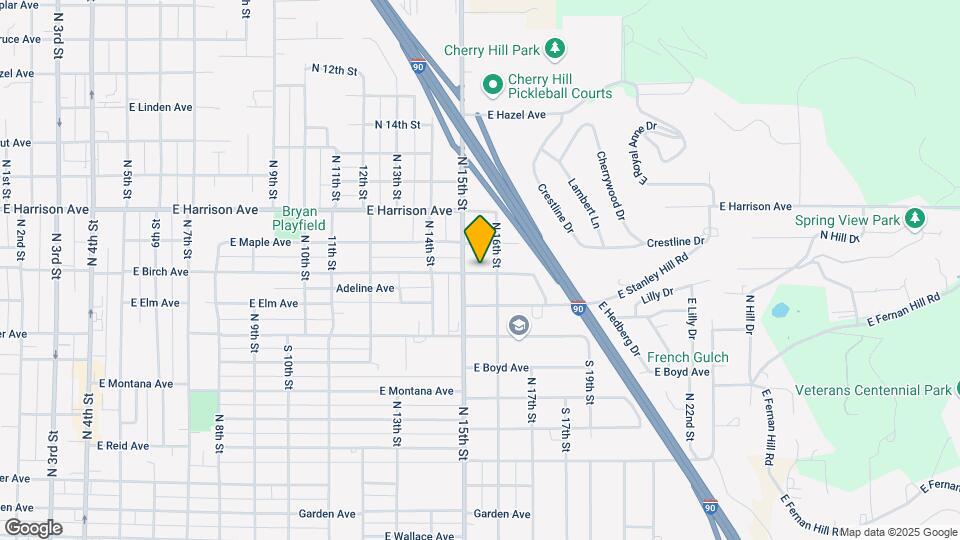 1507 E Birch Ave Map and Location Details
