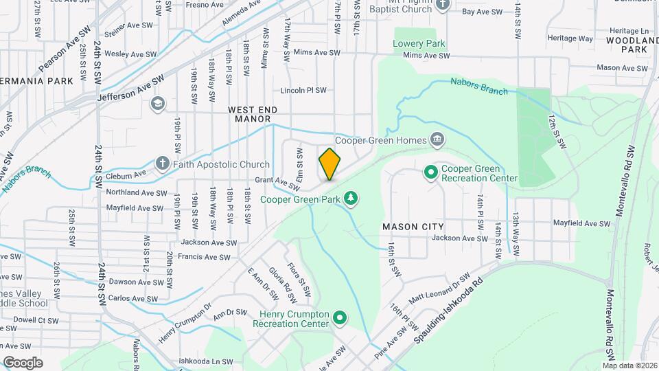 1741 Grant Ave SW Mapa y Detalles de la Ubicación