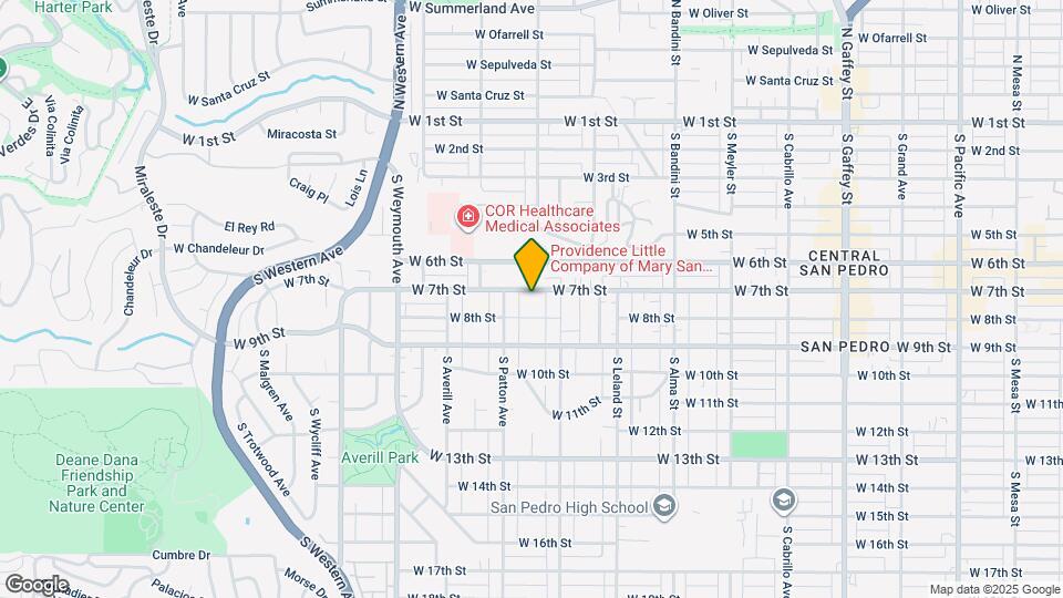 1255 W 7th St Map and Location Details